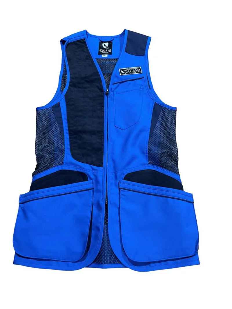 Tagami Right Handed Blue and Navy Clay Shooting Vest